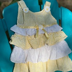 Yellow / White Daisy Dress 12M Dress by Jenny & Me